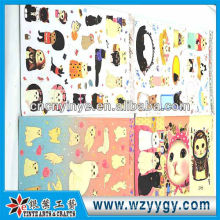 OEM clear hanging plastic sticker from factory, fashion present stickers for kids